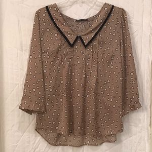 Pure Sugar - brown black and white polka dot